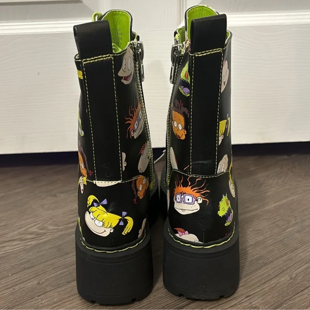 Dolls Kill x Rugrats | NWOB All Growed Up Combat Boots - Picture 6 of 7